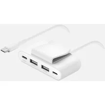 Belkin BoostCharge 4-Port USB-C Adapter weiß