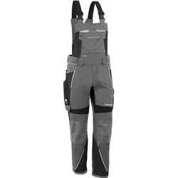 Latzhose "IRON" - S62 (kurz) - grau/schwarz