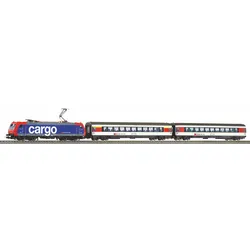 PIKO 59107 H0 SmartControl WLAN Set mit Bettungsgleis SBB VI Personenzug