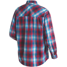 Maier Sports Langarmhemd kariert Lila / Rot 58