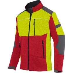 Strickjacke FOREST rot/gelb Form 1650 Größe XXL