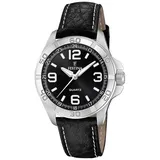 Festina Herrenuhr Klassik Armbanduhr Leder schwarz UF20444/1