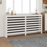 vidaXL Heizkörperverkleidung Weiß 169x19x84 cm Massivholz Kiefer - Weiß