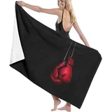 Buohwiwe Boxen Strandtuch 70x150 cm, Weich Schnell Trocknen Microfaser Handtücher, Kinder 3D Strandhandtuch Boxen Strandtücher Badetuch Strandlaken Handtuch Herren Frauen Badetücher