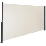 Tectake Aluminium Seitenmarkise 300 x 160 cm Beige