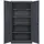 Jan Nowak Werkzeugschrank mit Lochwand BRUNO 5 Ebenen Abschließbar Metallschrank mit Werkzeugwand Werkstattschrank 185x92x50cm Anthrazit