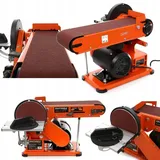 KRAFT Band und Tellerschleifer 600W Bandschleifer Werkbank Schleifmaschine