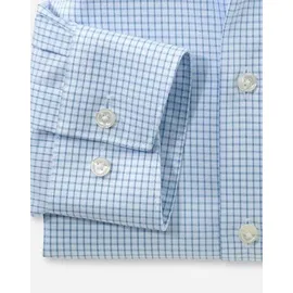 Olymp Langarmhemd kariert Blau 48