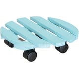 Wagner Pflanzenroller Aqua Splash Ø 30 x 8 cm für Innenbereich I Rutschsicheres Rollbrett I Kübelroller aus FSC® Massivholz Aqua Splash/türkis I Tragkraft 100 kg I Made in EU-20018401