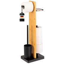 ELUNO WC-Garnitur 4in1 Schwarz