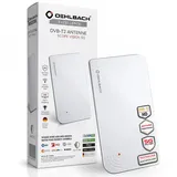 Oehlbach Scope Vision 5G DVB-T2 Aktive DVB-T/T2 Flachantenne Innenbereich Weiß