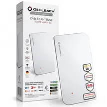 Oehlbach Scope Vision 5G DVB-T2 Aktive DVB-T/T2 Flachantenne Innenbereich Weiß