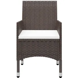 vidaXL Bistroset 3-tlg. Braun