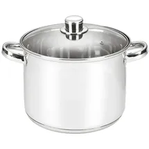 Michelino Edelstahl Kochtopf mit Glasdeckel 18 cm