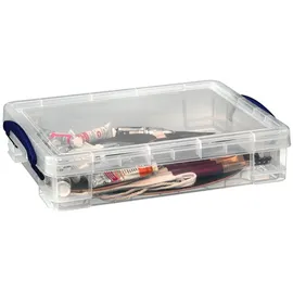 Really Useful Box Aufbewahrungsbox 39,5 x 25,5 x 8,8 cm 3-tlg. transparent