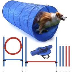 Agility Set für effektives Hundetraining, Einsteiger-Set in den Hundesport und Hundetraining