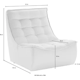 Calia Italia »Banjo, Designsessel mit erstklassigem Sitzkomfort, als Einzelelement« oder als Modulsofa mit den passenden Elementen kombinierbar