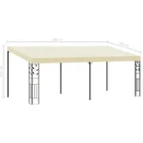 vidaXL Wand-Pavillon 6 x 3 m Cremeweiß