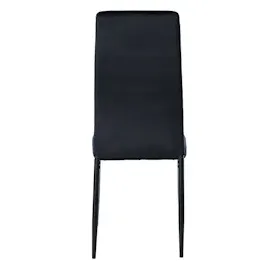 CLP 6er Set Esszimmerstühle Mayfair schwarz/Samt