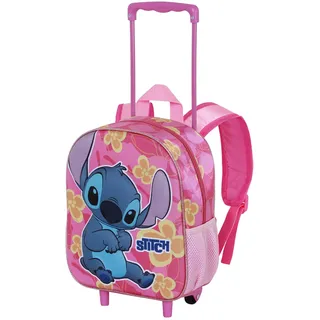 Karactermania Disney Lilo und Stitch Cute 3D Rucksack mit Rollen - Pink - One Size