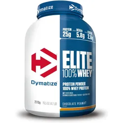 Dymatize Elite 100% Whey Chocolate-Peanut 2170g - High Protein Low Sugar Powder Einheitsgröße