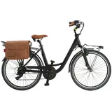 VENICE - I love Italy Elektro-Citybike MONOTUBO CLASSIC Lady 26 Zoll, NERO POLV.CAFFE