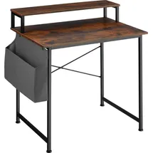 Tectake Schreibtisch Everett Dunkelbraun