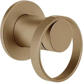GESSI Anello, Fertigmontageset Waschtisch-Einhebelmischer, für UP-Körper, Kartusche D=25mm, 1x Ausgang oben, 63409726, Farbe: Warm Bronze gebürstet PVD