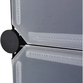 vidaXL Schuh-Organizer 10 Fächer 244920 1-tlg. schwarz