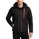 Spyder Herren-Schneejacke – warme isolierte Winterjacken für Herren – gemütliche Herren-Skijacke mit abnehmbarer Kapuze, Größe S-XL, Schwarzer Rabe, M - M