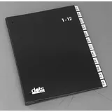dots Pultordner 1-12, Jan.-Dez. schwarz