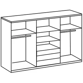 WIMEX Dreh-/Schwebetürenschrank Magic - weiß