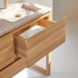 Tikamoon Waschtisch-Unterschrank 120 x 0 x 0 cm Rosa