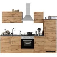 kochstation Küchenzeile KS-Colmar 270 cm braun