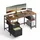VASAGLE Schreibtisch 140 x 60 x 76 cm / Braun