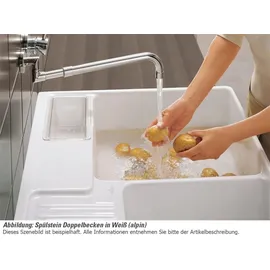 Villeroy & Boch Spülstein Doppelbecken graphite + Handbetätigung