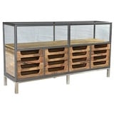 Casa Padrino Buffet Designer Buffetschrank mit Schubladen Natur 193 x 46 x H.99 cm - Hotel Möbel