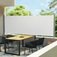 vidaXL Ausziehbare Seitenmarkise 160 x 600 cm creme 313376