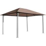 QUICK STAR Ersatzdach für Pavillon Paris 3x4m Pavillondach Taupe Beigegrau