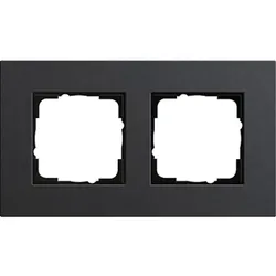 1St. Gira 0212226 Rahmen 2fach Esprit Linoleum-Multiplex Anthrazit
