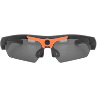 Outdoor Kamera Brille Sonnenbrille Kamera, 1080P Full HD Brillenkamera Videoaufzeichnung Camcorder für Outdoor-aktivitäten, Radfahren, Skifahren(Orange)