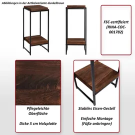 MCW K71-B Blumentisch 30 x 82 x 32 cm braun