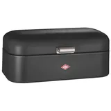 Wesco Brotkasten Grandy, Stahlblech, Klappdeckel, 42 x 22 x 17cm, schwarz matt