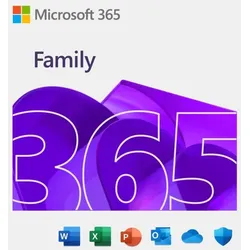 Microsoft 365 Family | 6 Benutzer | 1 Jahr | Inklusive Updates