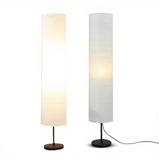 Reispapier Stehlampen, 37 Zoll Laternenlampen mit Papierschirmen, Staubdichte Reispapier Lampenschutzabdeckung für Wohnzimmer und Schlafzimmer