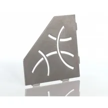 Schlüter Systems Schlüter Shelf E S2 Duschablage Eckregal Ablage Curve 75x195x195x75mm Edelstahl gebürstet