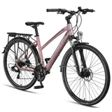Licorne Bike Premium Touring Trekking Bike in 28 Zoll - Fahrrad für Jungen, Mädchen, Damen und Herren - 21 Gang-Schaltung - Mountainbike - Crossbike