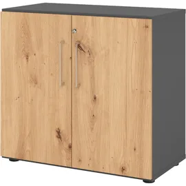 bümö Aktenschrank 80 x 40 x 180 grau