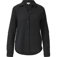 s.Oliver Strukturierte Hemdbluse mit Turn-up schwarz S