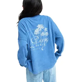 Roxy Eastside Midweight - Longsleeve - Frauen - L - Blau. - L